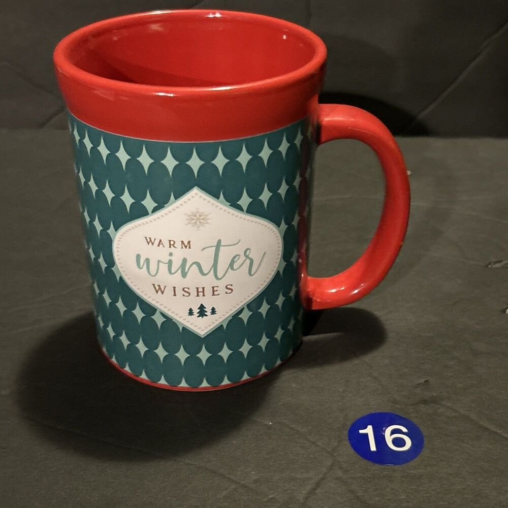 designpac Mug Warm Winter Wishes Pattern Holiday Christmas Mug Gift Collectible